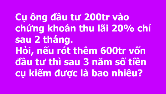 Thị trường chứng khoán không dành cho tất cả, nhưng…